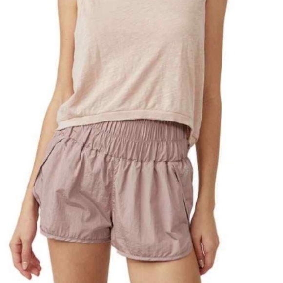 Free People The Way Home Short Small Pink Athletic Running Moonlight Mauve Med - Picture 4 of 7